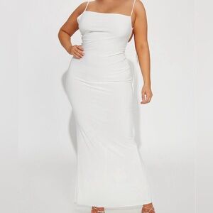 Fashion Nova White Maxi Dress